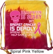 Bag Halloween Scary Breast Cancer Deadly Tie Dye Bag