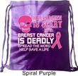 Bag Halloween Scary Breast Cancer Deadly Tie Dye Bag