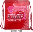 Bag Halloween Scary Breast Cancer Deadly Tie Dye Bag