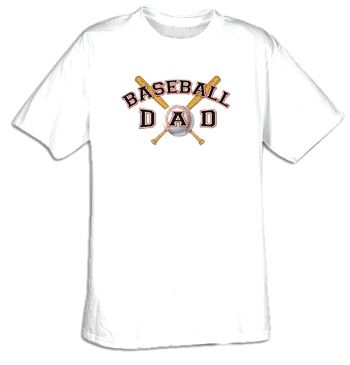Baseball Dad Father Adult T-shirt Tee Shirt