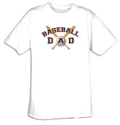 Baseball Dad Father Adult T-shirt Tee Shirt