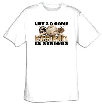 Baseball Is Serious Adult T-shirt Tee Shirt