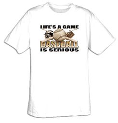 Baseball Is Serious Adult T-shirt Tee Shirt