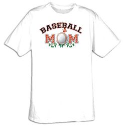 Baseball Mom Sport Adult T-shirt Tee Shirt