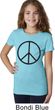 Basic Black Peace Girls Shirt