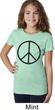 Basic Black Peace Girls Shirt