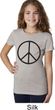 Basic Black Peace Girls Shirt