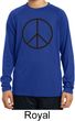 Basic Black Peace Kids Dry Wicking Long Sleeve Shirt