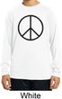 Basic Black Peace Kids Dry Wicking Long Sleeve Shirt