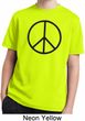 Basic Black Peace Kids Moisture Wicking Shirt