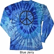 Basic Black Peace Long Sleeve Tie Dye Shirt