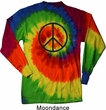 Basic Black Peace Long Sleeve Tie Dye Shirt