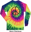 Basic Black Peace Long Sleeve Tie Dye Shirt