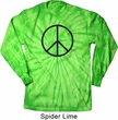 Basic Black Peace Long Sleeve Tie Dye Shirt