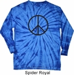 Basic Black Peace Long Sleeve Tie Dye Shirt