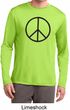Basic Black Peace Mens Dry Wicking Long Sleeve Shirt