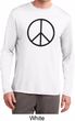 Basic Black Peace Mens Dry Wicking Long Sleeve Shirt