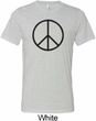 Basic Black Peace Mens Tri Blend Crewneck Shirt