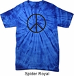 Basic Black Peace Spider Tie Dye Shirt