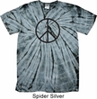 Basic Black Peace Spider Tie Dye Shirt