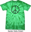 Basic Black Peace Spider Tie Dye Shirt