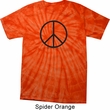 Basic Black Peace Spider Tie Dye Shirt