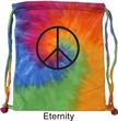 Basic Black Peace Tie Dye Bag