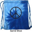 Basic Black Peace Tie Dye Bag