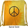 Basic Black Peace Tie Dye Bag