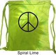 Basic Black Peace Tie Dye Bag