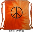 Basic Black Peace Tie Dye Bag