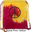 Basic Black Peace Tie Dye Bag