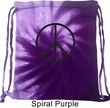 Basic Black Peace Tie Dye Bag