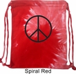 Basic Black Peace Tie Dye Bag
