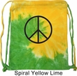 Basic Black Peace Tie Dye Bag