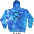 Basic Black Peace Tie Dye Hoodie