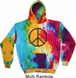 Basic Black Peace Tie Dye Hoodie