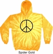 Basic Black Peace Tie Dye Hoodie