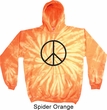 Basic Black Peace Tie Dye Hoodie