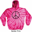 Basic Black Peace Tie Dye Hoodie