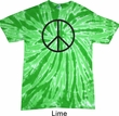 Basic Black Peace Twist Tie Dye Shirt
