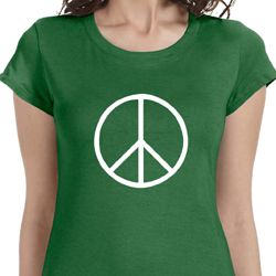 Basic Peace White Ladies Shirts
