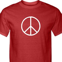Basic Peace White Mens Shirts