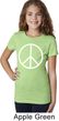 Basic White Peace Girls Shirt