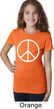 Basic White Peace Girls Shirt