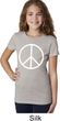 Basic White Peace Girls Shirt
