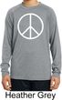Basic White Peace Kids Dry Wicking Long Sleeve Shirt