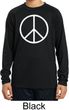 Basic White Peace Kids Dry Wicking Long Sleeve Shirt
