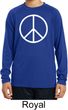 Basic White Peace Kids Dry Wicking Long Sleeve Shirt