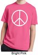 Basic White Peace Kids Moisture Wicking Shirt